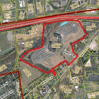 Ariel view of the 200 Gale Lane property