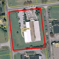 Ariel view of the 200 Gale Lane property