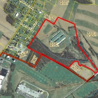 Ariel view of the 200 Gale Lane property